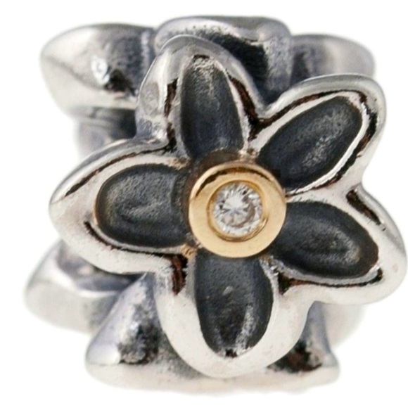 Pandora “He Loves Me” Charm 14k Gold and Sterling Silver - Picture 2 of 4